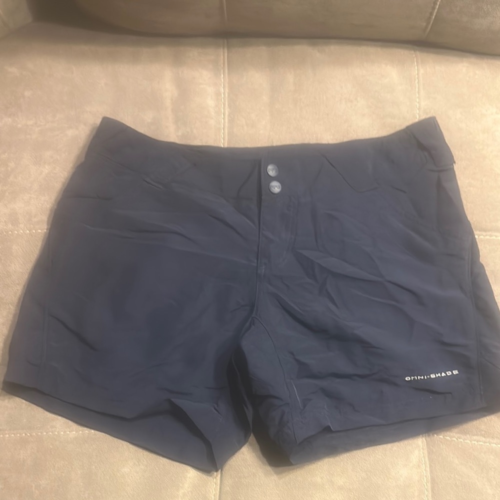 Columbia Blue Athletic Shorts Lightweight Quick-Drying